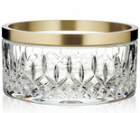 Waterford Crystal Lismore Reflection Bowl 8&quot; Gold Band Clear #40027191 NEW - $297.00