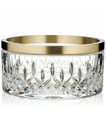 Waterford Crystal Lismore Reflection Bowl 8&quot; Gold Band Clear #40027191 NEW - £232.33 GBP