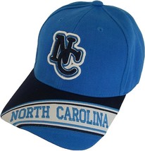 North Carolina Men&#39;s Banner on Bill Adjustable Baseball Cap (Teal/Navy B... - £14.34 GBP
