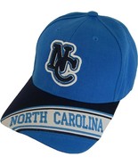 North Carolina Men&#39;s Banner on Bill Adjustable Baseball Cap (Teal/Navy B... - £14.34 GBP