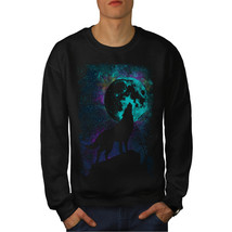 Howling Wolf Pack Jumper Wild Leader Men Sweatshirt - £14.66 GBP