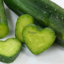 100 Seeds Cucumber Seeds Rare Heart Shaped Vegetable Seeds Garden Outdoor - £23.16 GBP