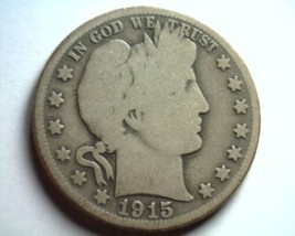 1915-S Barber Half Dollar About Good / Good AG/G Nice Original Coin Bobs Coins - £15.18 GBP