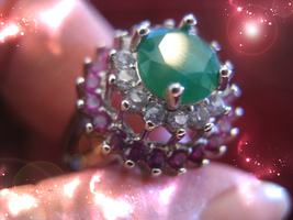 HAUNTED RING POWER OF ALL THE MYSTICS MAGICK HIGHEST LIGHT COLLECTION OOAK  image 2