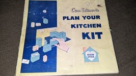 Vintage Mcm Con Edison&#39;s Plan Your Kitchen Yellow Appliances Cabinets Dollhouse - £46.97 GBP