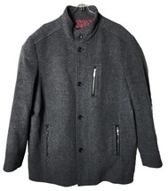 Johnston &amp; Murphy Women XL Grey Wool Blend Pea Coat Jacket - $66.08