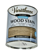 Varathane Classic Water Based Wood Stain Easy Fast Drying Classic Grey 32oz - £18.84 GBP