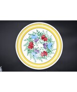 Vtg Gary Valenti Pasta Bowl Made Italy Hand Painted Floral Family Holida... - $49.99