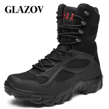 High Quality Military Leather Combat Boots for Men Combat Bot Infantry Boots Ask - £72.90 GBP