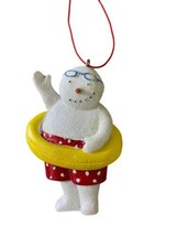 Midwest Christmas Ornament Beachy Snowman in Swim Suit and Inner tube Co... - £6.02 GBP