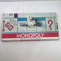 Vintage Parker Brother Monopoly Real Estate Trading Board Game Family Night - £19.97 GBP