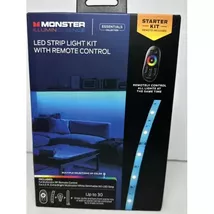 Monster Illuminessence Led Strip Light Kit With Remote Control New In Box! - $56.99