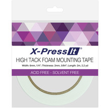 X-Press It High Tack Foam Mounting Tape-.25&quot;X2.2yd - $11.16