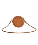 FAykes Purse Round Crossbody Bag Leather Handwoven Handbag Small Shoulde... - £114.80 GBP