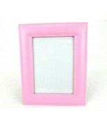 Pink Faux Leather 5&quot; x 7&quot; Photo Frame, Easel Back, Shelf or Table Displa... - £9.98 GBP