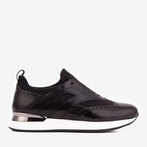 The Arcadia Black Leather Men Sneaker image 2