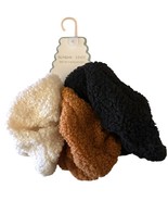 Sunday State SET OF 3 Big Hair Scrunchies - Brown Ivory Black - $282.06 MXN
