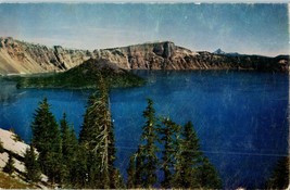 Crater Lake National Park Lake Wizard Oregon Extinct Volcano Postcard - £5.41 GBP