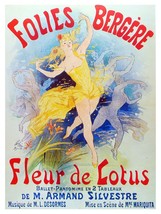 5233 Folies Bergere 18x24 Poster.Room Fleur de Lotus Interior design.Decoration  - $28.00