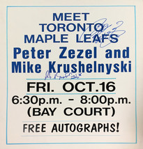 Peter Zezel, Mike Krushelnyski Autographed Vintage Sign - Toronto Maple Leafs - £136.54 GBP