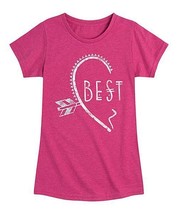 $26 Instant Message &#39;Best&#39; Boho Heart Tee Heather Size Youth Girl Medium... - $10.26