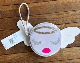 BETSY JOHNSON LUV LAVENDER ANGEL W/MOVABLE WINGS COIN PURSE/WRISTLET BAG... - $16.20