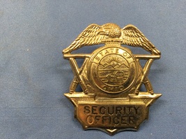 State Of Ohio Security Officer Badge Hat Pin - £27.97 GBP