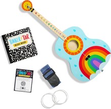Rainbow Acoustic Guitar The Easiest Way to Start and Learn Guitar 1 Stringed Toy - £45.81 GBP