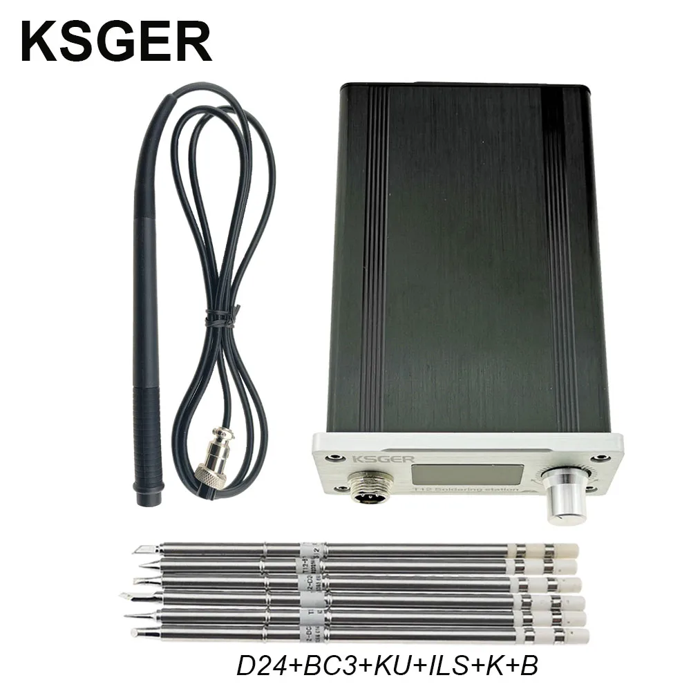 KSGER T12 Soldering Station STM32 V2.1S  Tips OLED 1.3 Inch Temperature Controll - £104.20 GBP