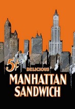 Manhattan Sandwich - Art Print - £17.29 GBP+