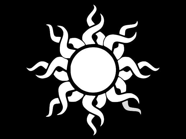 TRIBAL SUN Sticker Vinyl Decal Car Wall Window Sticker CHOOSE SIZE COLOR