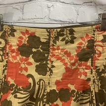 DKNY Jeans Skirt Womens Sz 8P Brown Floral Print Short Swing  - £15.62 GBP
