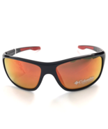 Columbia Men Polarized Sunglasses Black Frame Red Mirror Lens Burr C559SP - $48.37 CAD