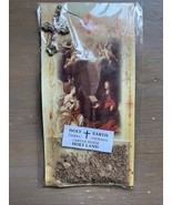 Original Jerusalem Cross Earth Olive Leaf Holyland Israel Gift Holy Land - $10.40 CAD
