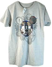 Disney Parks T Shirt Mens Small Gray Cotton Short Sleeve Mickey Mouse Pullover - £14.70 GBP