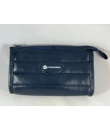 Vintage Blue Quilted Finnair Amenity Kit Travel Pouch Toiletry Case - £10.51 GBP