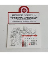 Vintage 1997 Stick Up Calendar Weatherford Stockyards Texas Advertising - £10.36 GBP