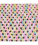 Handmade Crochet Baby Blanket Pastel Colors Soft Knit Throw 36x36 - €16,20 EUR
