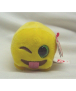 TY Teeny Tys YELLOW WINK THE EMOJI 4&quot; Plush Stuffed Animal Toy NEW - $20.31 CAD