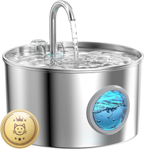 Cat Water Fountain Stainless Steel: 74Oz/2.2L Cat Fountain for Drinking ... - $40.56 CAD