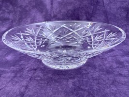 Waterford Cut Crystal 10” Diameter 2-3/4&quot; Height Round Bowl Innisfree Pattern - £67.19 GBP