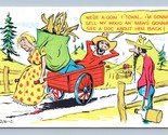 Hillbillies Going to Town to Doctor Comic Laff O Gram UNP Chrome Postcar... - $3.56