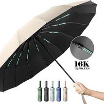 16K Double Bones Large Umbrella Men Womens Windproof Compact Umbrellas Automatic - £29.96 GBP