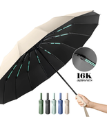 16K Double Bones Large Umbrella Men Womens Windproof Compact Umbrellas A... - £29.96 GBP