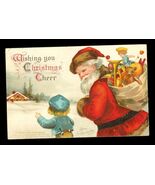 Vintage Postcard Christmas Cheer 1907 Ellen H Clapsaddle Santa Claus Toy... - $14.84