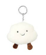 Smiling Cloud Plush Bag Charm Keychain - $17.82
