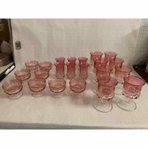 Set of 22 Kings Crown Wine Glasses, juice tumblers and champagne/sherbet glasses - £77.97 GBP