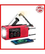 Solar and Hand Crank Emergency Radio with NOAA Alerts, Flashlight &amp; Read... - $807.46 MXN