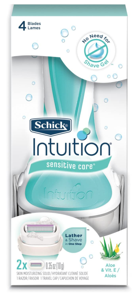 Schick Intuition Sensitive Care Razor for Women with 2 Moisturizing Razor Blade