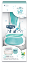 Schick Intuition Sensitive Care Razor for Women with 2 Moisturizing Razo... - $16.75